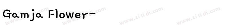 Gamja Flower字体转换